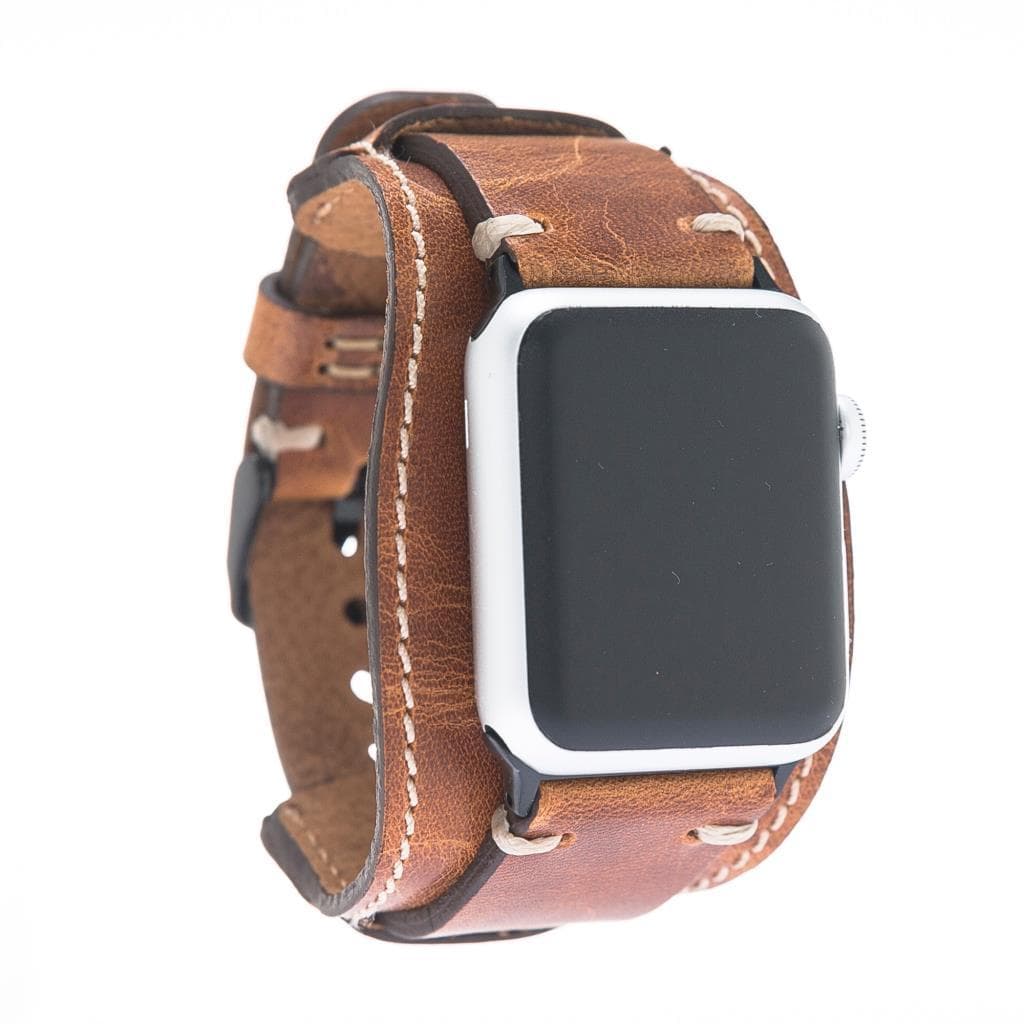 Pulsar Cuff Style Leather Apple Watch Band-3