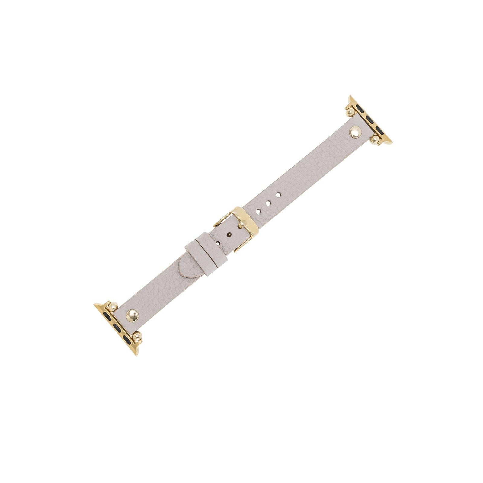 Ferro Leather Fitbit Watch Band with Gold Trok-1