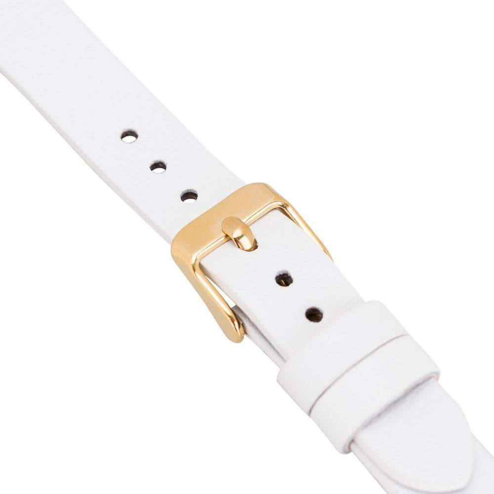 Ferro Leather Fitbit Watch Band with Gold Trok-3
