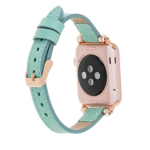 Load image into Gallery viewer, Ferro Leather Fitbit Watch Band with Rose Gold Trok-1
