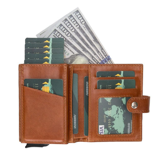 Load image into Gallery viewer, Palermo Zip Mechanical Leather Card Holder-5

