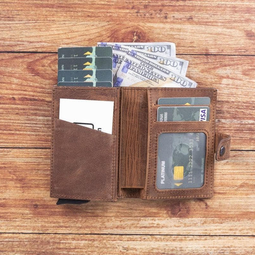 Load image into Gallery viewer, Palermo Zip Mechanical Leather Card Holder-6
