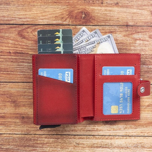 Load image into Gallery viewer, Palermo Zip Mechanical Leather Card Holder-9
