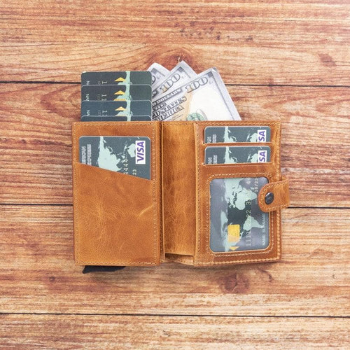 Load image into Gallery viewer, Palermo Zip Mechanical Leather Card Holder-10
