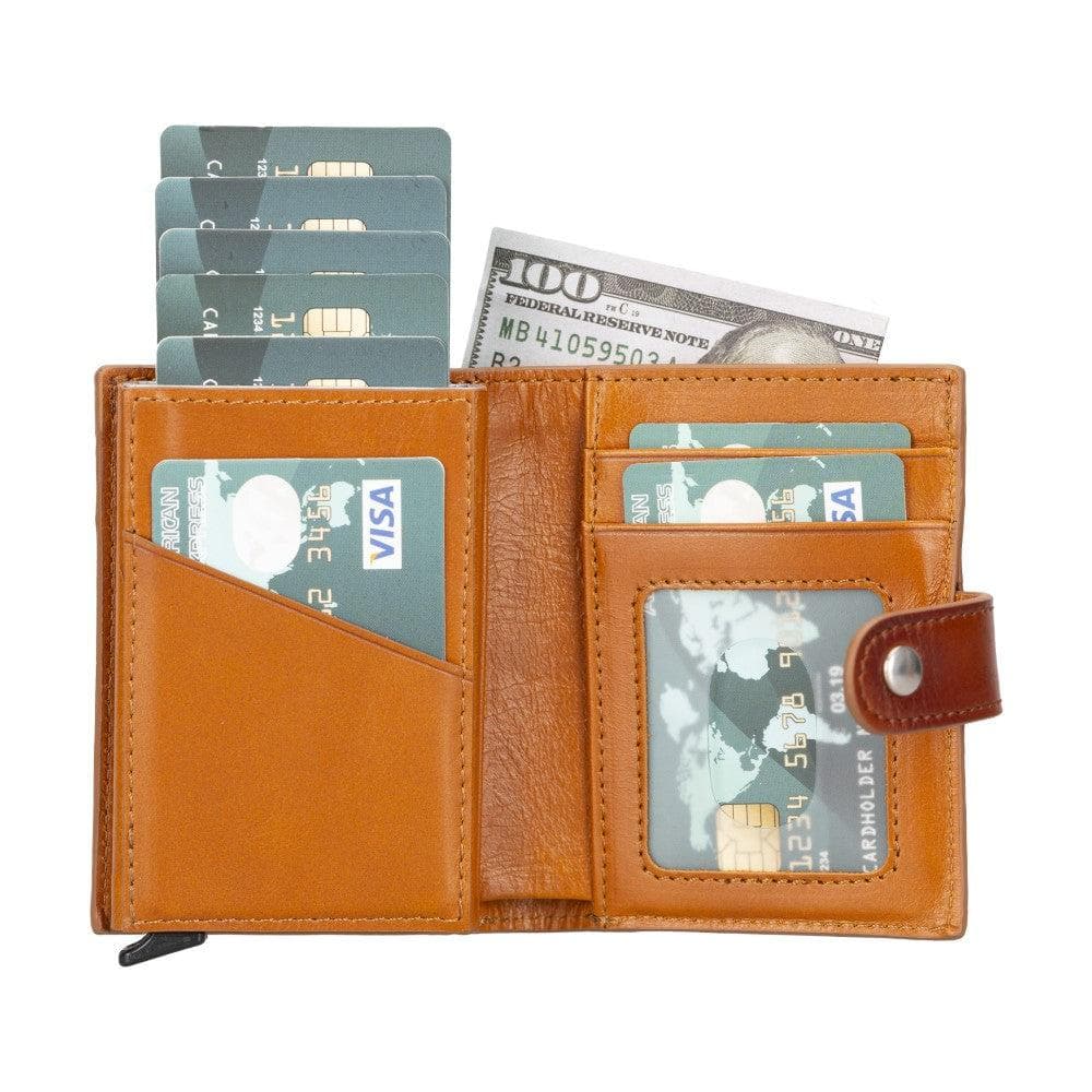 Palertag Zip Mechanical Leather Card Holder with AirTag Slot-0