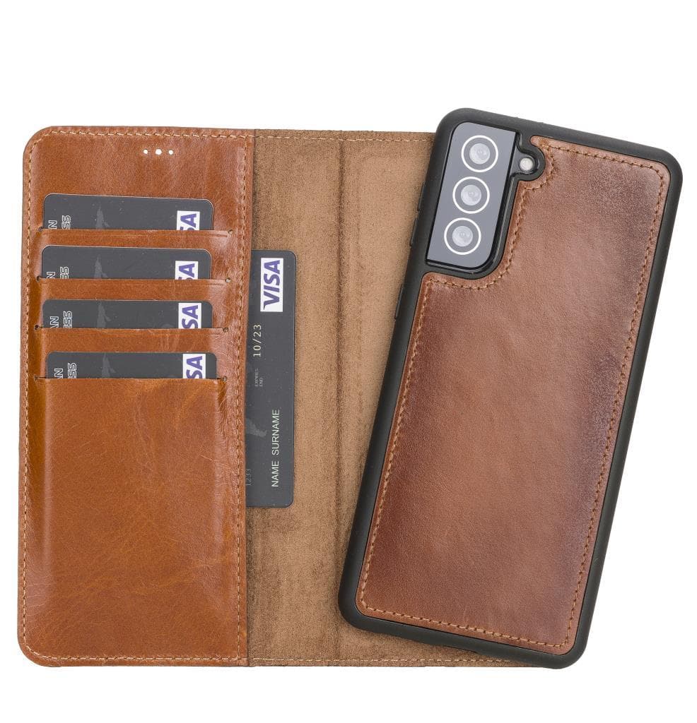 Magic Samsung Galaxy S21 FE (Fan Edition) Leather Detachable Wallet Case-6