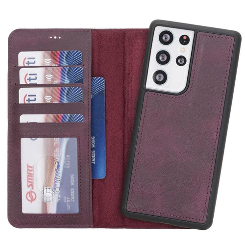 Load image into Gallery viewer, Magic Samsung Galaxy S21 Ultra Leather Detachable Wallet Case-7
