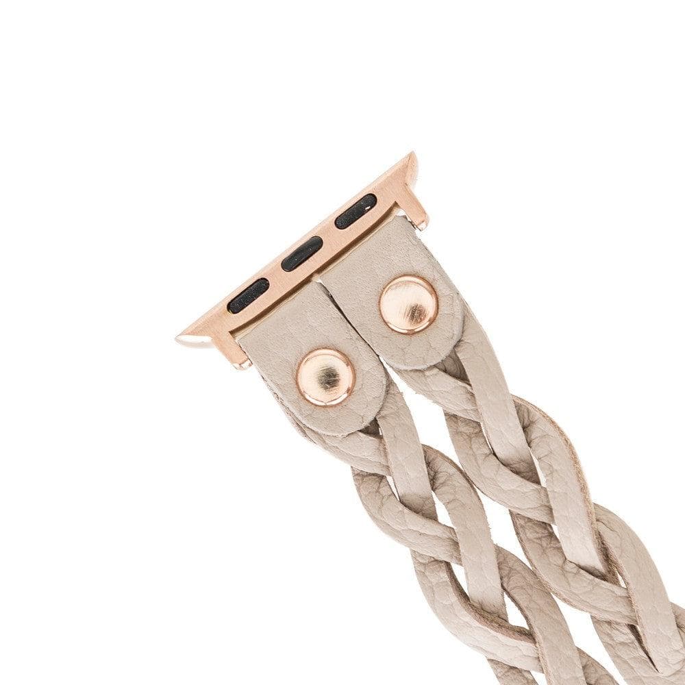 York Ferro Style Leather Apple Watch Double Band-4