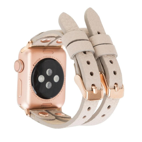 Load image into Gallery viewer, Ely Leather Apple Watch Double Band-1
