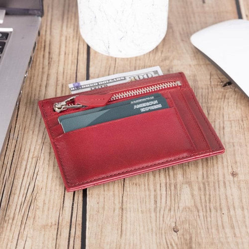 Load image into Gallery viewer, Zip Leather Card Holder-21
