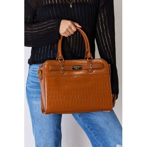 Load image into Gallery viewer, David Jones Texture PU Leather Handbag - Elevate Your Elegance
