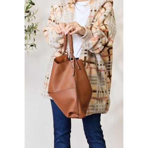 Load image into Gallery viewer, SHOMICO Vegan Leather Handbag with Pouch - A Luxurious Essential
