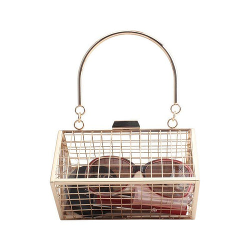 Load image into Gallery viewer, Fashion Metal Hollow Iron Mesh Handbag - A Statement of Elegance
