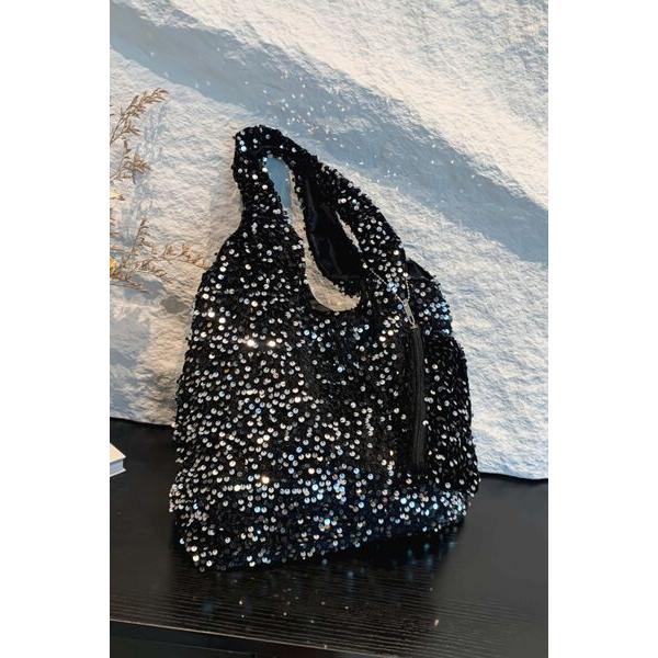 Luxurious Sequin Polyester Handbag