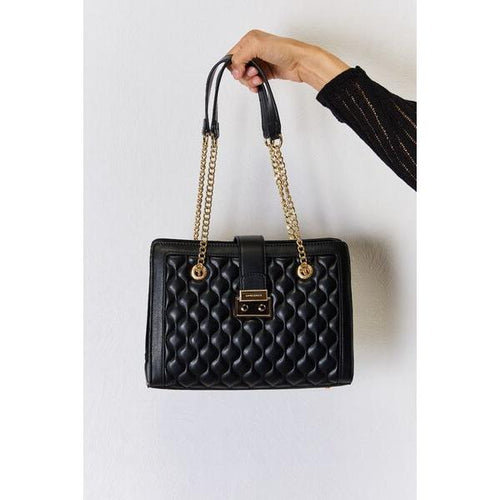 Load image into Gallery viewer, David Jones Quilted PU Leather Handbag
