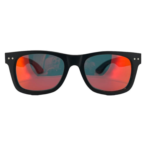 Load image into Gallery viewer, Limited Eyewood Dream - Black - Wayfarer - Red Mirror Lenses-1
