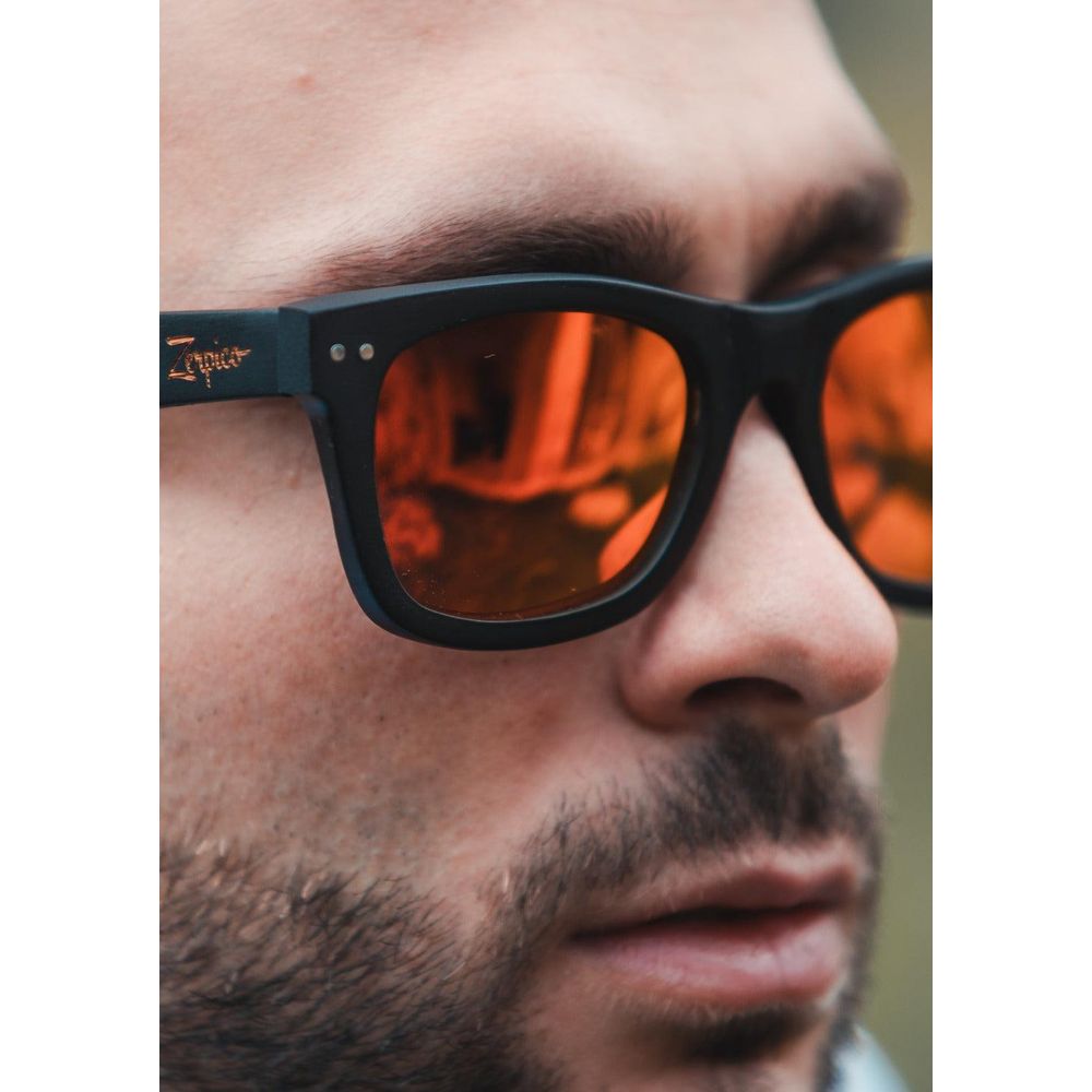 Limited Eyewood Dream - Black - Wayfarer - Red Mirror Lenses-0