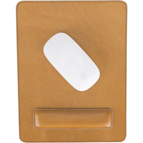 Load image into Gallery viewer, Boulder Full-Grain Leather Mouse Pad with Hand Support-25
