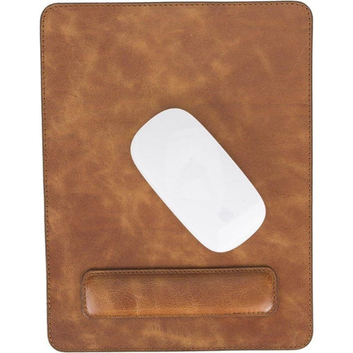 Load image into Gallery viewer, Boulder Full-Grain Leather Mouse Pad with Hand Support-20
