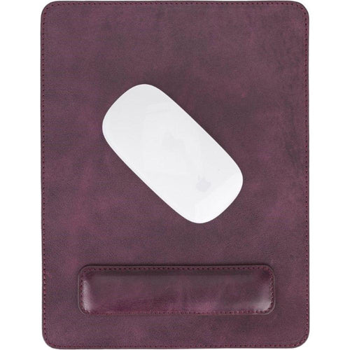 Load image into Gallery viewer, Boulder Full-Grain Leather Mouse Pad with Hand Support-15
