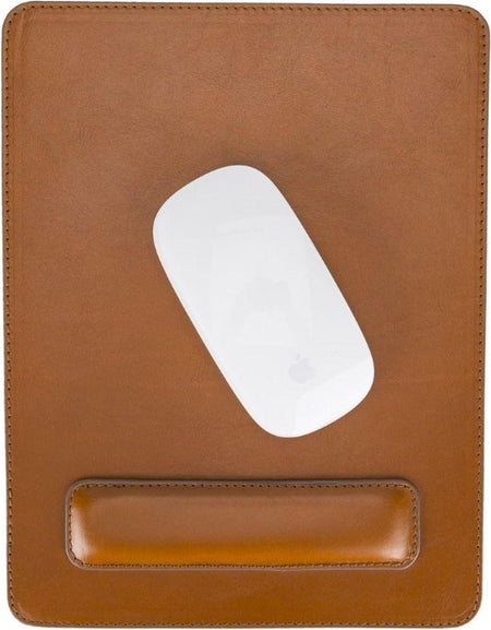 Boulder Full-Grain Leather Mouse Pad with Hand Support-0