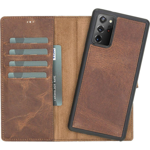 Load image into Gallery viewer, Buffalo Leather Samsung Galaxy Note 20 Ultra Wallet with Detachable Case-17
