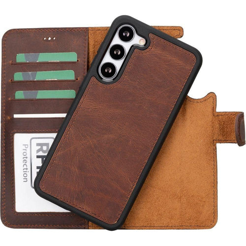 Load image into Gallery viewer, Buffalo Leather Samsung Galaxy S24 Plus Wallet with Detachable Case-26
