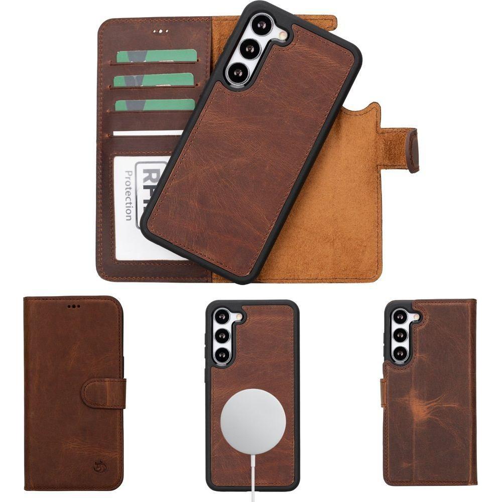 Buffalo Leather Samsung Galaxy S24 Plus Wallet with Detachable Case-22