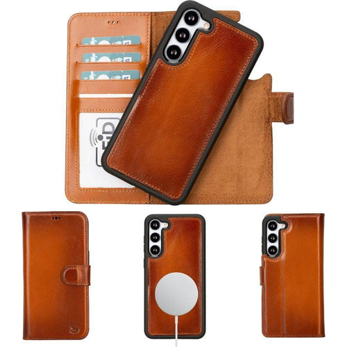 Load image into Gallery viewer, Buffalo Leather Samsung Galaxy S24 Plus Wallet with Detachable Case-0
