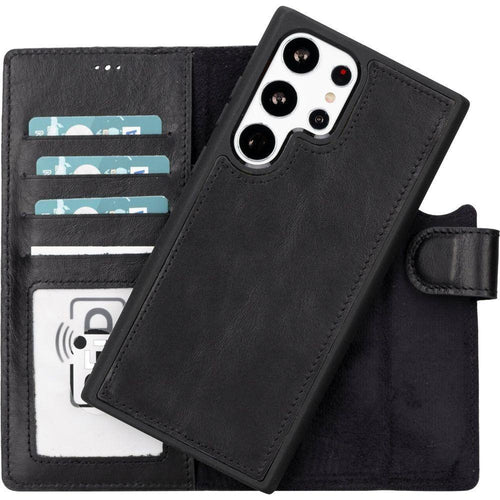 Load image into Gallery viewer, Buffalo Leather Samsung Galaxy S24 Ultra Wallet with Detachable Case-15
