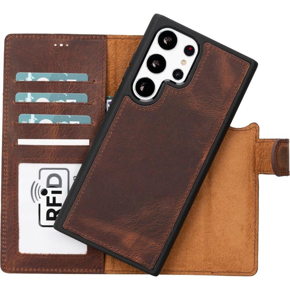 Buffalo Leather Samsung Galaxy S24 Ultra Wallet with Detachable Case-26