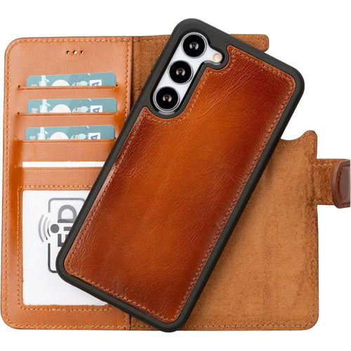 Load image into Gallery viewer, Buffalo Leather Samsung Galaxy S24 Wallet with Detachable Case-4
