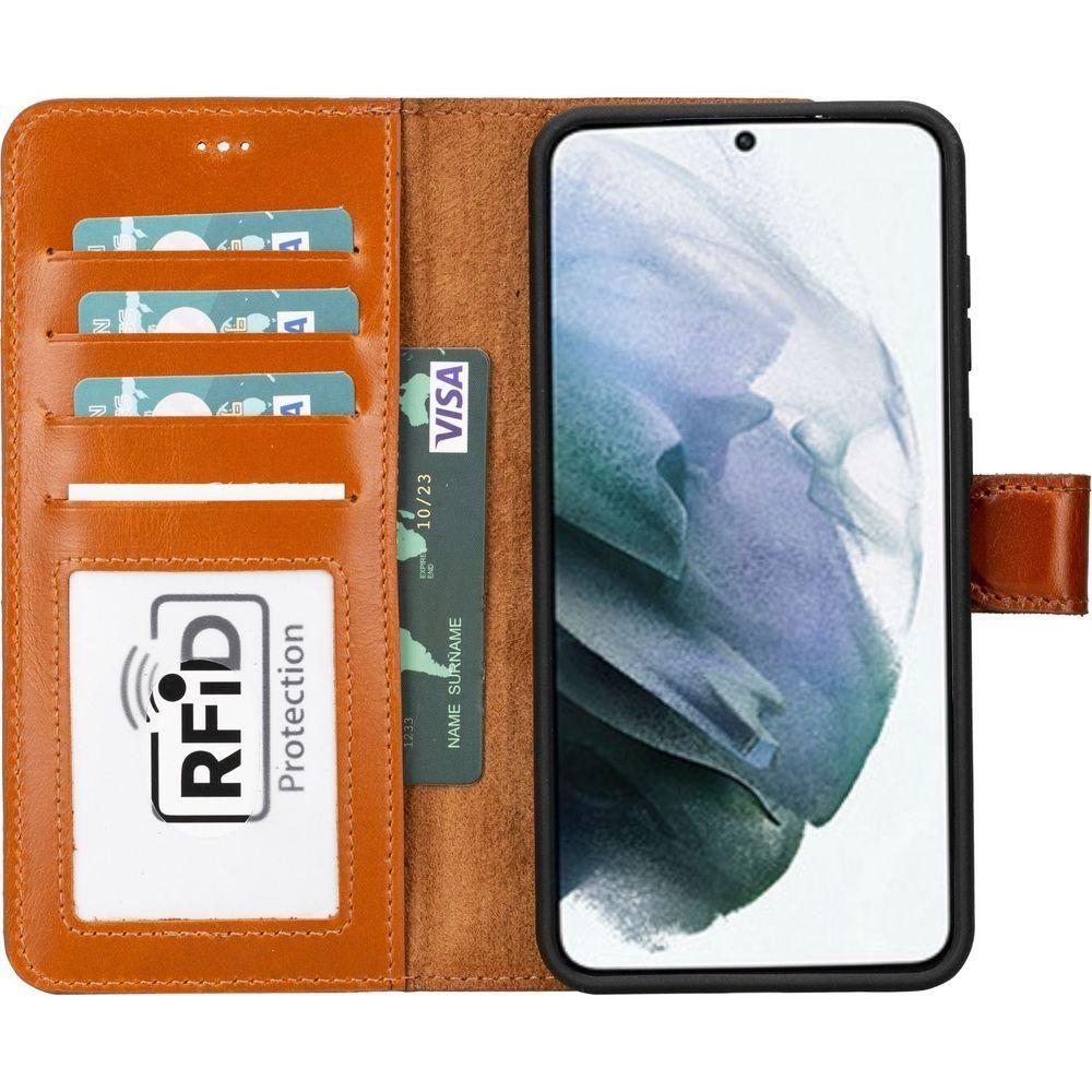 Buffalo Leather Samsung Galaxy S24 Wallet with Detachable Case-6