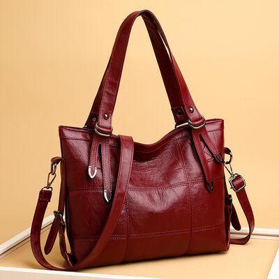 Luxurious PU Leather Medium Handbag