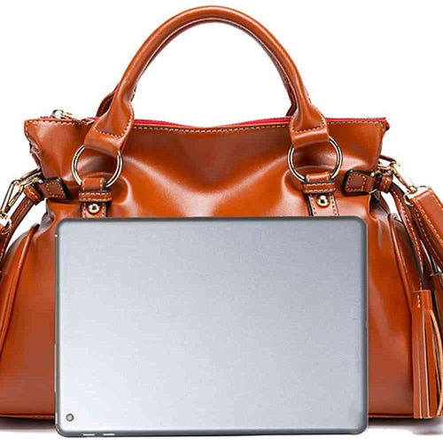 Load image into Gallery viewer, Luxurious PU Leather Handbag with Tassels
