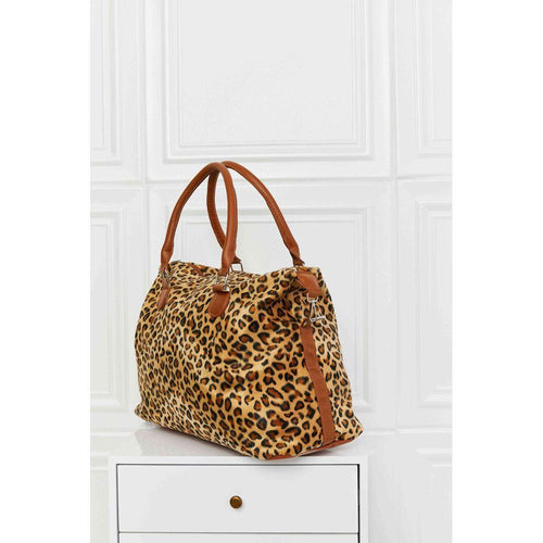 Load image into Gallery viewer, Luxury Animal Print Brushed Weekender Bag
