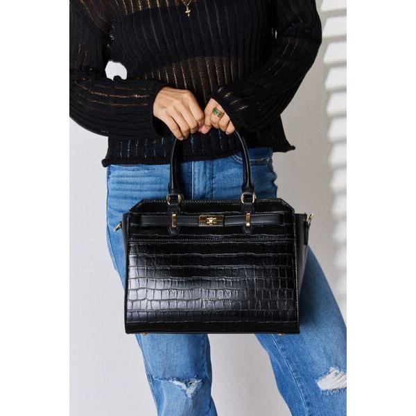 David Jones Texture PU Leather Handbag - Elevate Your Elegance