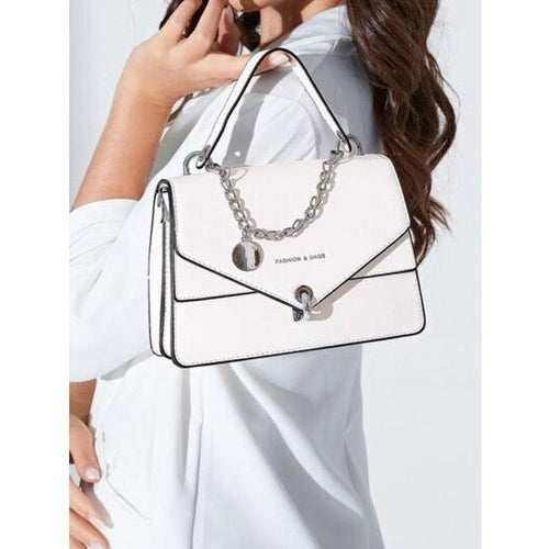 Load image into Gallery viewer, Chain PU Leather Detachable Shoulder Strap Handbag
