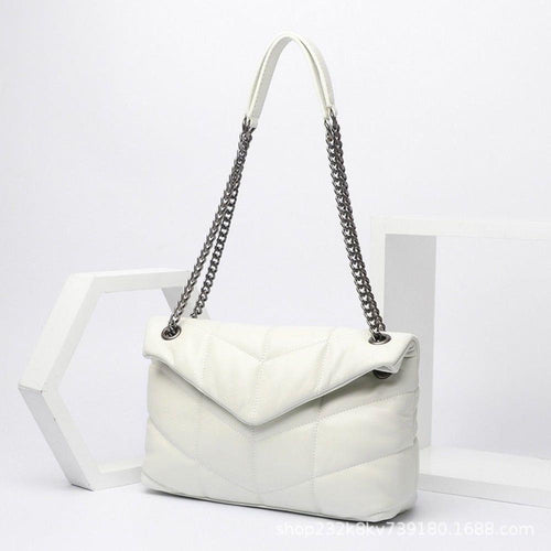 Load image into Gallery viewer, Puffer Shoulder Bag Chain Strap Puffy Crossbody Purse for Women Quilt - A Luxurious Accessory
