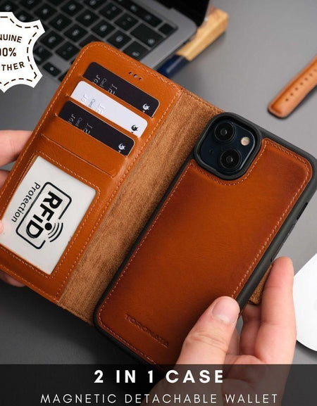 Casper iPhone 16 Leather Wallet Case | MagSafe-0