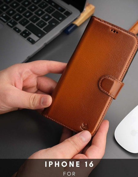 Casper iPhone 16 Leather Wallet Case | MagSafe-1