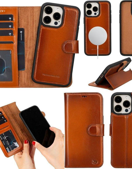 Casper Leather iPhone 15 Pro Wallet Case | MagSafe-0