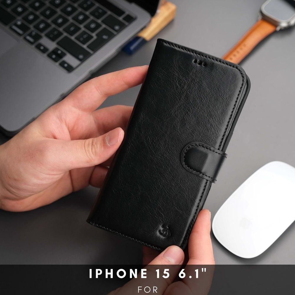 Casper Leather iPhone 15 Wallet Case | MagSafe-29