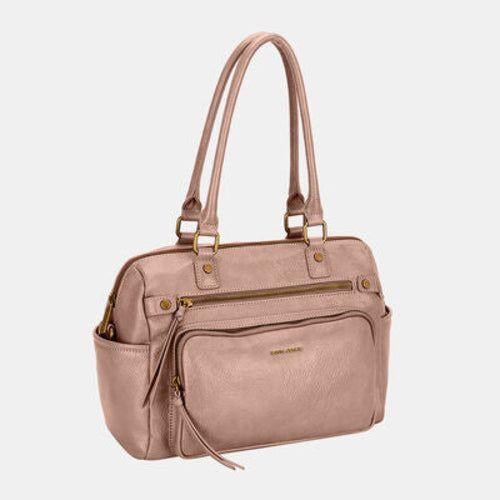 David Jones Zipper PU Leather Handbag - A Luxurious Blend of Fashion and Function