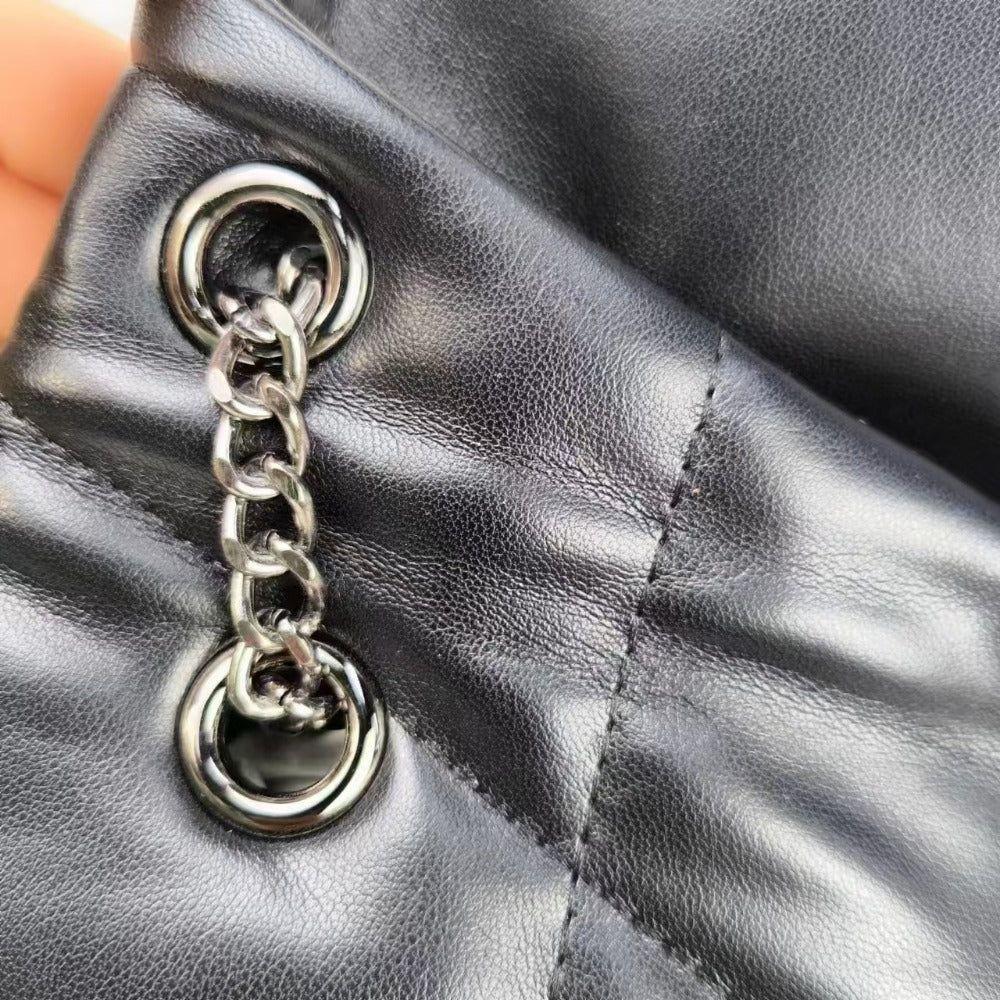 Puffer Shoulder Bag Chain Strap Puffy Crossbody Purse for Women Quilt - A Luxurious Accessory