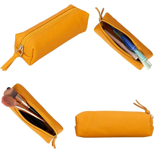 Load image into Gallery viewer, Centennial Multipurpose Leather Pencil Case and Makeup Bag-8
