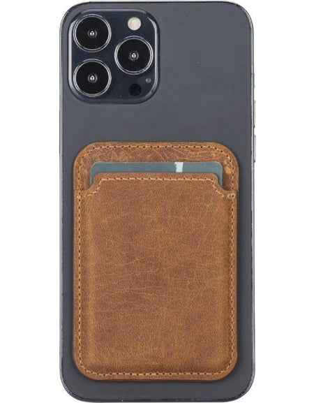 Cortland Full-Grain Leather Card Holder Wallet with Magnet-20