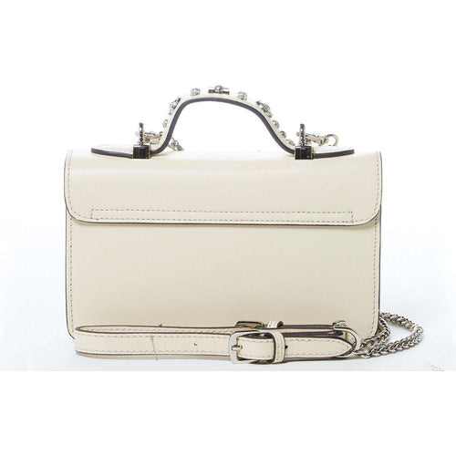 Load image into Gallery viewer, SUSU The Hollywood Leather Crossbody with Studs in Vanilla Custard
