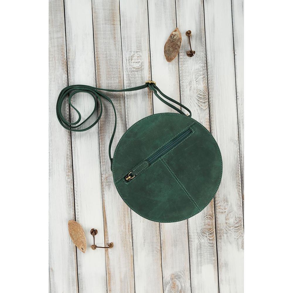 Designer Round Leather Handbag - Timeless Luxury