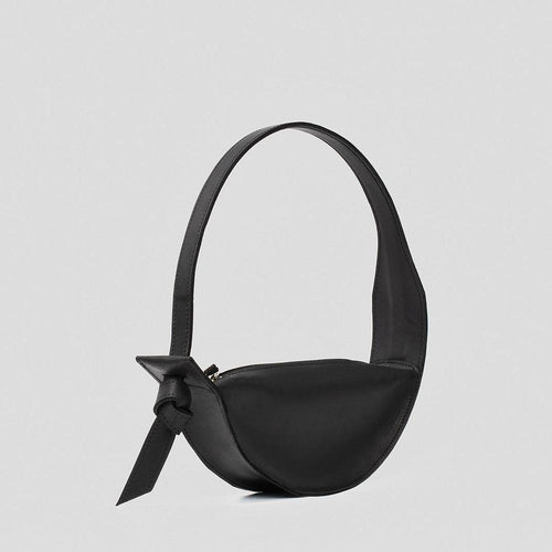 Load image into Gallery viewer, Brand Name Shoulder Bag - Crescent (Black)
